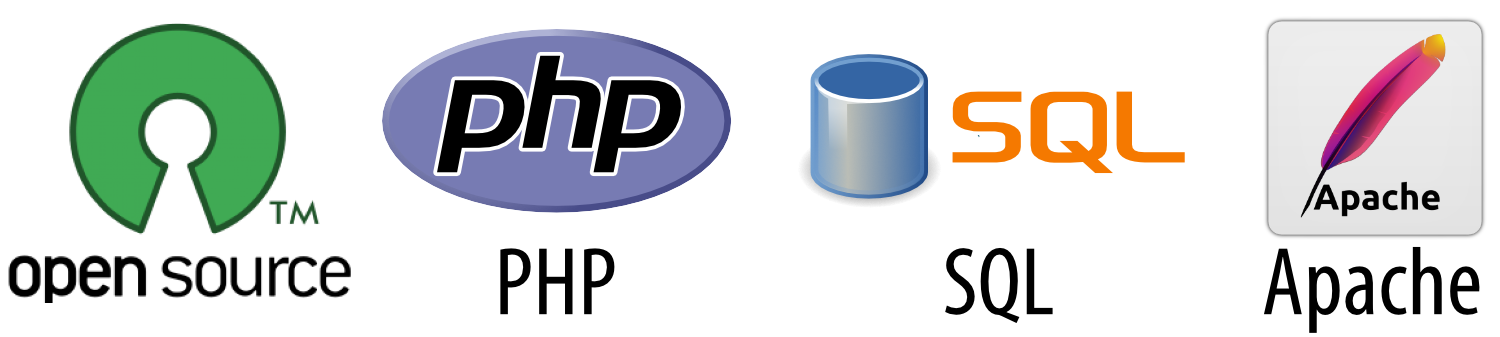 Opensource PHP SQL Apache HTML